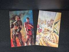 Collection of miscellaneous comic books and trade magazines (no plastic): Insider Dark Horse Comics, The Malibu Sun, Inside Image, Valiant Vision Starter Kit, Wizard-The Guide to Comics, DC Direct Currents