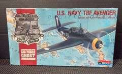 Monogram U.S. Navy TBF Avenger 1:48 Scale Model Kit #5210 - Factory Sealed