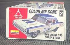 Lindberg 1964 Dodge 330 Super Stock "Color Me Gone" 1/25 Scale Model Kit