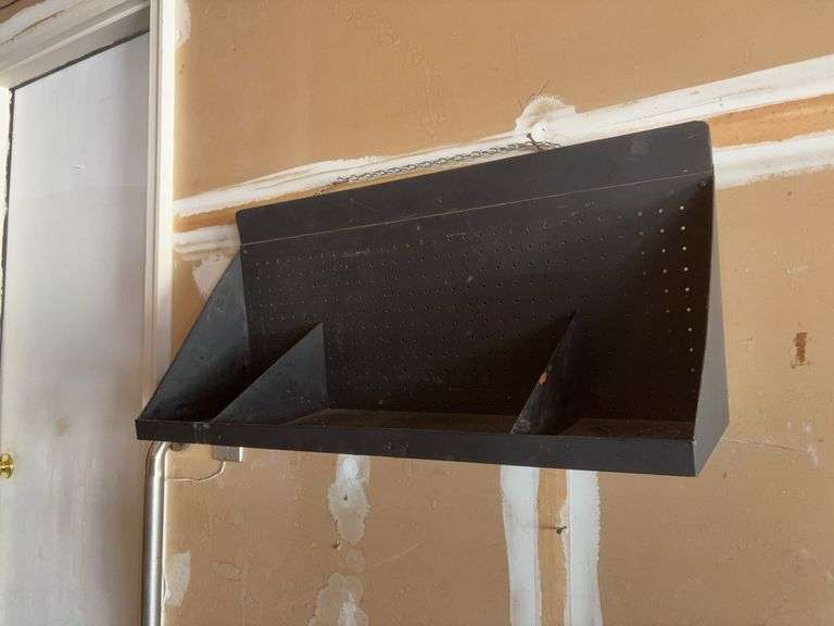 Metal garage shelf