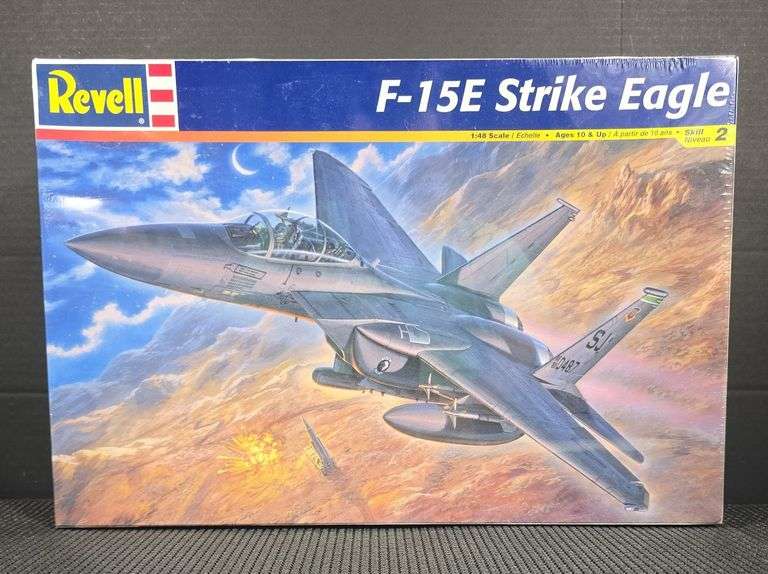 Revell F-15E Strike Eagle 1:48 Scale Model Kit (No. 85-5511) - Factory Sealed