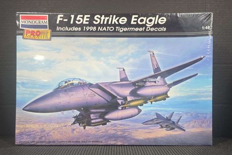 Monogram 1:48 F-15E Strike Eagle Model Kit 85-5965 Sealed