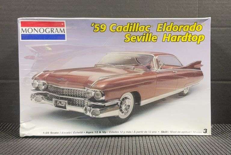 Monogram '59 Cadillac Eldorado Seville Hardtop 1/25 Scale Model Kit #85-7808