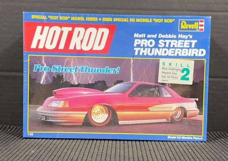 Revell Hot Rod Series, Matt and Debbie Hay’s Pro Street Thunderbird, 1:25 Scale Model Kit (No. 7440) - Factory Sealed