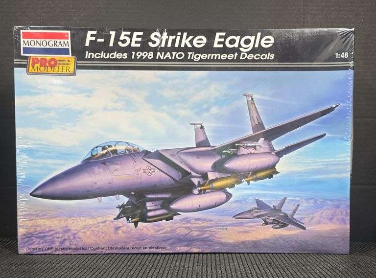 Monogram 1:48 F-15E Strike Eagle Model Kit No. 85-5965 (Sealed)