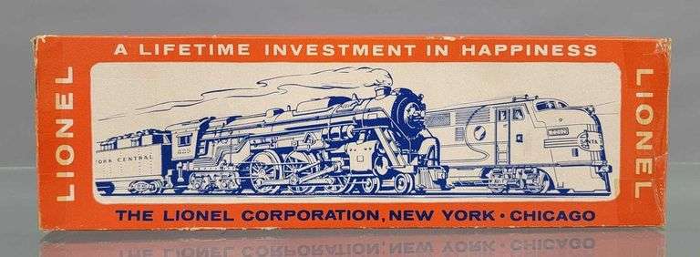 Postwar Lionel 616 Santa Fe NW-2 diesel switcher in overstickered original box