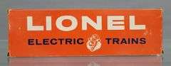 Postwar Lionel 616 Santa Fe NW-2 diesel switcher in overstickered original box