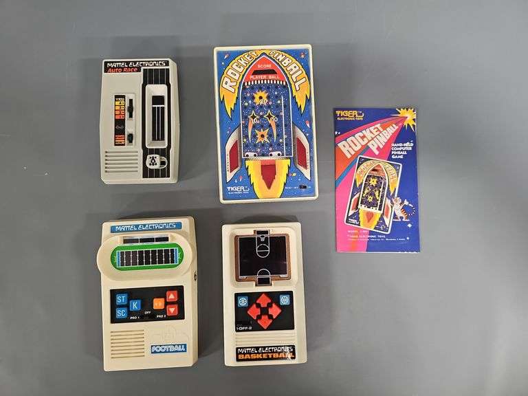 Group of Mattel and Tiger Electronic Hand Held Video Games image