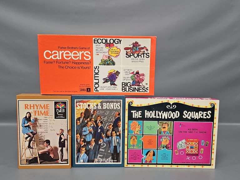 Group of Four Vintage Board Games ALL COMPLETE image