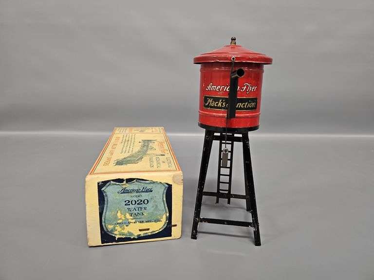 Scarce American Flyer Model 2020 Mack's Junction Water Tank in Original Box image