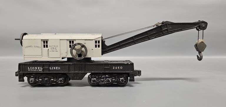 Lionel Postwar O Glossy 2460 Gray Cab Crane Car image