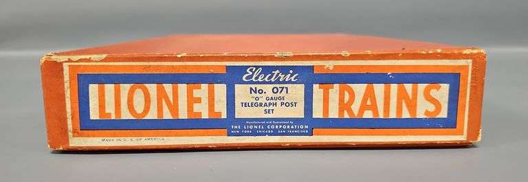 Lionel Prewar O Gauge 071 O Gauge Telegraph Post Set in Original Box image