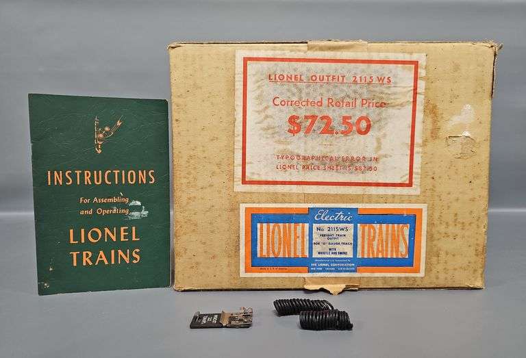 Lionel Postwar O 2115WS Early 726 Empty Set Box image