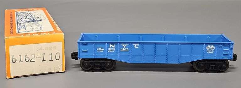 Unrun Lionel Postwar O 6162-110 Gondola in Overstickered Original Box image