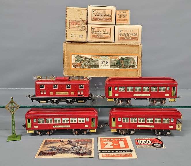 Boxed Lionel Prewar O Gauge 97E Electric Passenger Set image