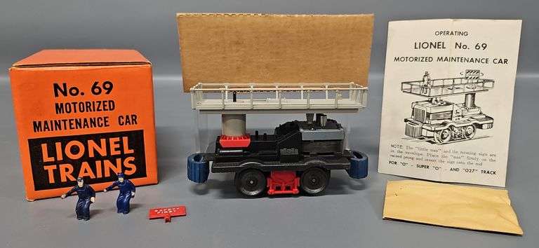 Lionel Postwar O 69 Motorized Maintenance Car in Original Box image
