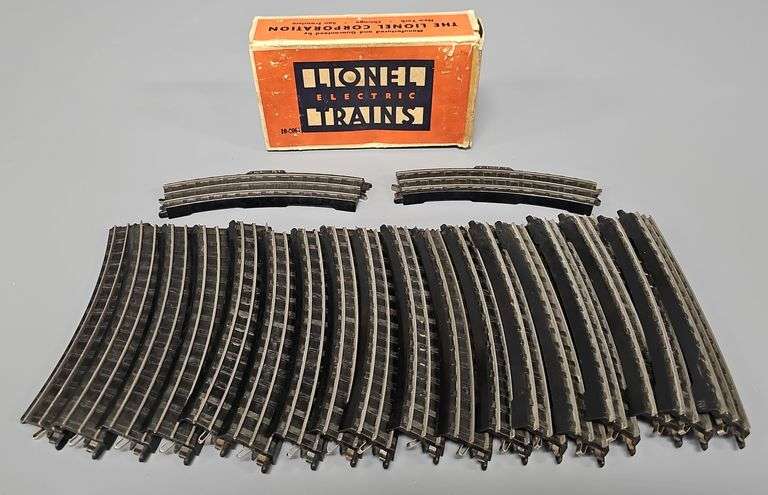 Lionel Prewar OO Gauge 0061 Curved Track Sections with Original Box image