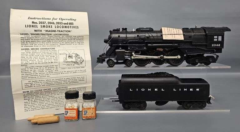Unrun Lionel Postwar O 2046 Steam Locomotive and 2046W Tender image