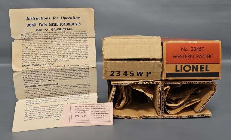 Lionel Postwar O 2345 Western Pacific Original Boxes image