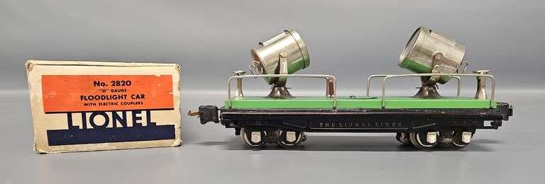 Lionel Prewar O Gauge 2820 Floodlight Car in Original Box image