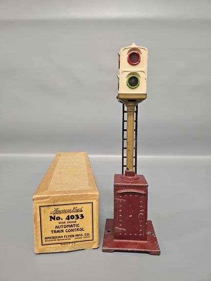 American Flyer Wide Gauge 4033 Automatic Train Control in Original Box Lionel 78 Block Signal image
