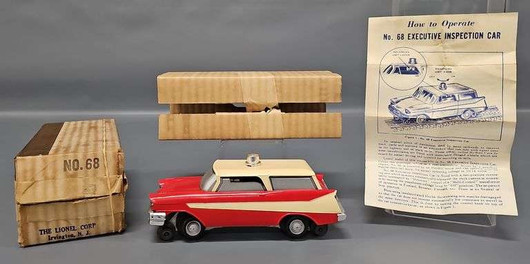 Unrun Lionel Postwar O 68 Executive Inspection Car in Original Box image