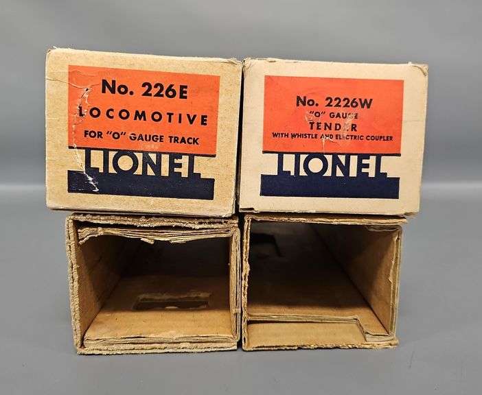 Lionel Prewar O Gauge 226E Locomotive and 2226W Tender Boxes ONLY image