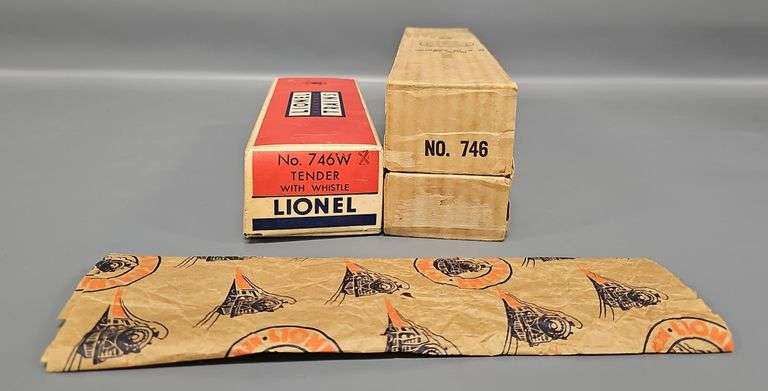 Lionel Postwar O 746 Locomotive and 746W Tender Original Boxes ONLY image