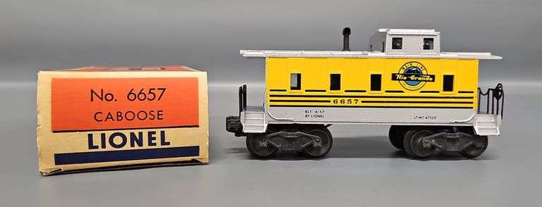 High Grade 6657 Rio Grande Caboose in Original Box with KILLER SILVER image