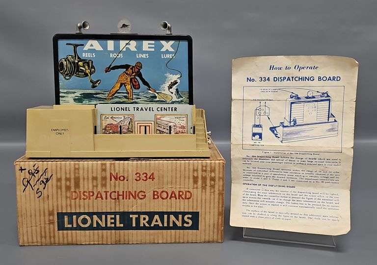 Lionel Postwar O 334 Dispatching Board in Original Box image