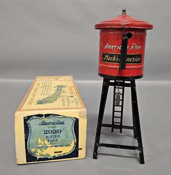 Scarce American Flyer Model 2020 Mack's Junction Water Tank in Original Box image