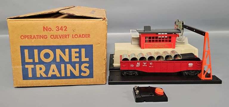 Lionel Postwar O 342 Operating Culvert Loader in Original Box image