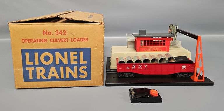 Lionel Postwar O 342 Operating Culvert Loader in Original Box image