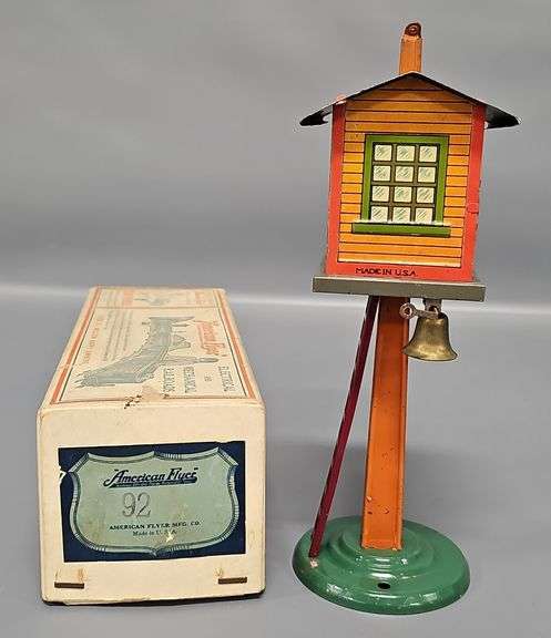 American Flyer Prewar O 92 Orange Watchmans Tower in Original Box image