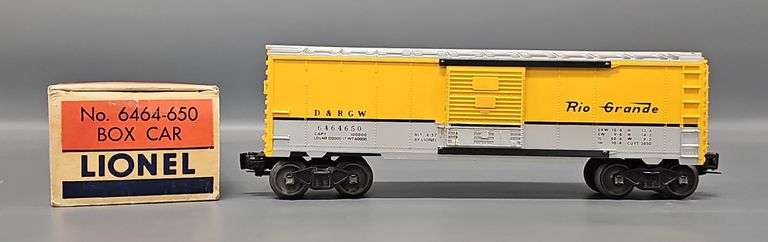 Lionel Postwar O type IIb 6464-650 Rio Grande Box Car in Original Box image