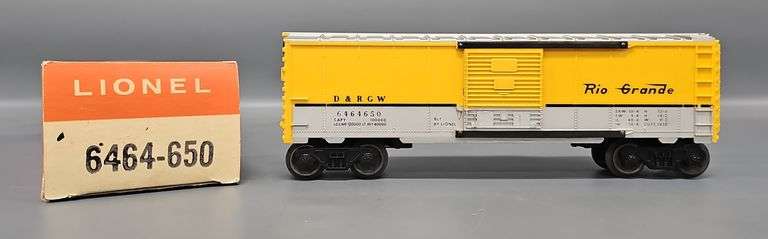 Unrun Lionel Postwar O type IV6464-650 Rio Grande Box Car in Original Box image