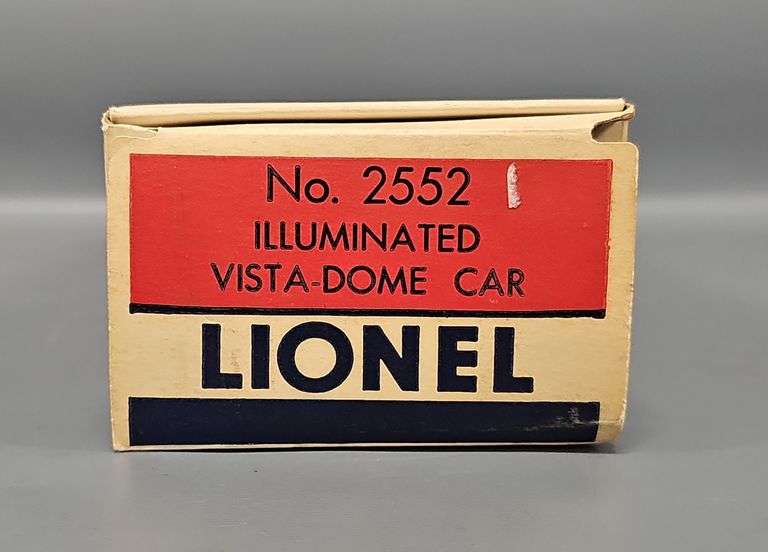 Lionel Postwar O 2552 Illuminated Vista-Dome Car Original Box ONLY image