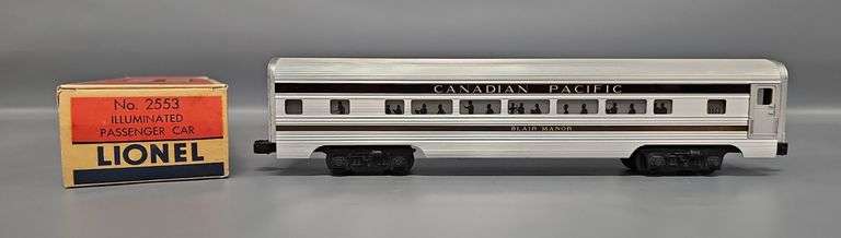 Mint Unrun Lionel Postwar O 2553 Canadian Pacific Blair Manor Passenger Car in Original Box image