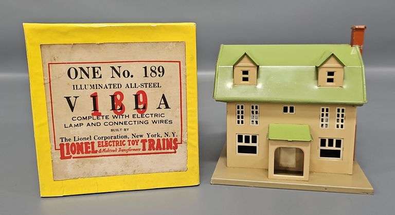 Lionel Prewar 189 Illuminated Villa in Original Box image
