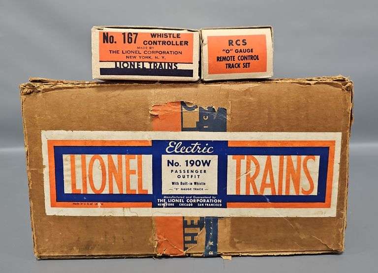 Lionel Prewar O Gauge 190W Passenger Outfit Original Box with RCS and 167 image