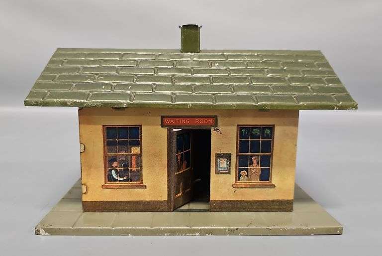 Ives Tin Lithographed Train Station Waiting Room image