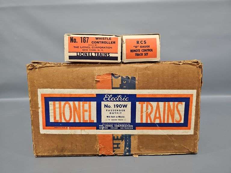 Lionel Prewar O Gauge 190W Passenger Outfit Original Box with RCS and 167 image
