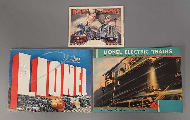 Three NICE Original Lionel Prewar Consumer Catalogs image