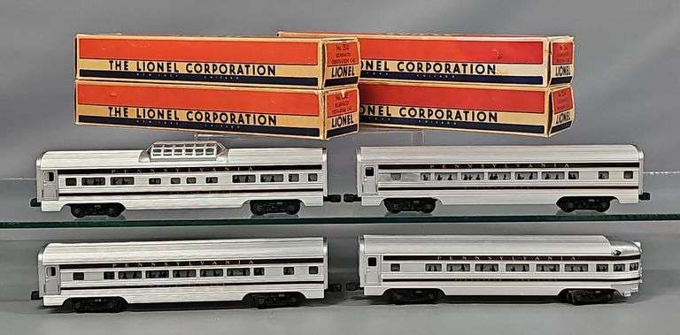 Lionel Postwar O Pennsylvania Congressional Passenger Cars Set with Original Boxes image