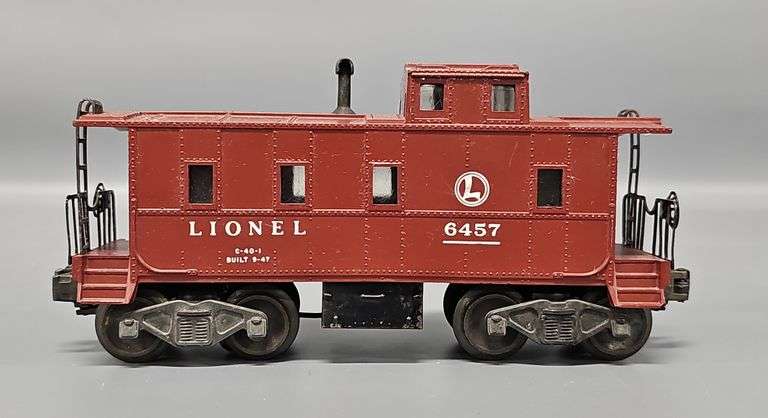 Factory Error Lionel Postwar O 6457 Caboose STAMPED ONE SIDE ONLY image