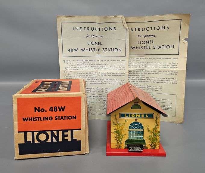 Lionel Prewar O Gauge 48W Whistle Station in Original Box image