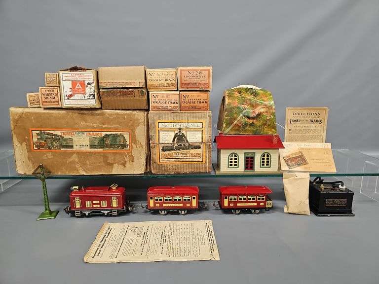 Rare Boxed Lionel Prewar O Gauge Benesch Department Store Electric Passenger Set image