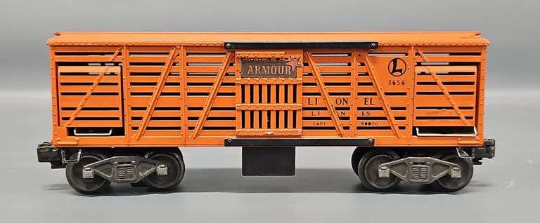 Tough Lionel Postwar O BLACK LETTER 3656 Stock Car image