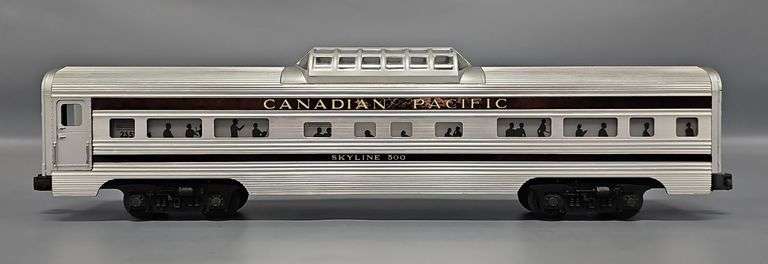 Lionel Postwar O 2552 Canadian Pacific Skyline 500 Vista Dome Passenger Car image