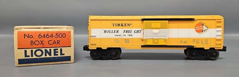 Lionel Postwar O 6464-500 Timken Box Car in Original Box image